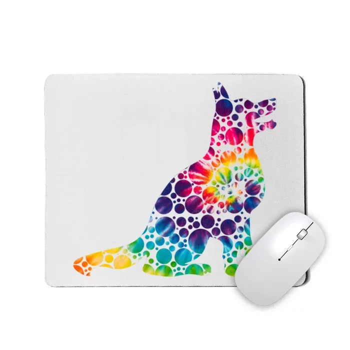 Colorful Polka Dots Dog International Dot Day Mousepad