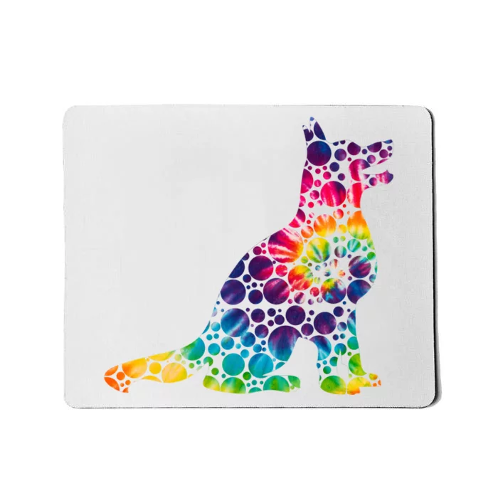 Colorful Polka Dots Dog International Dot Day Mousepad