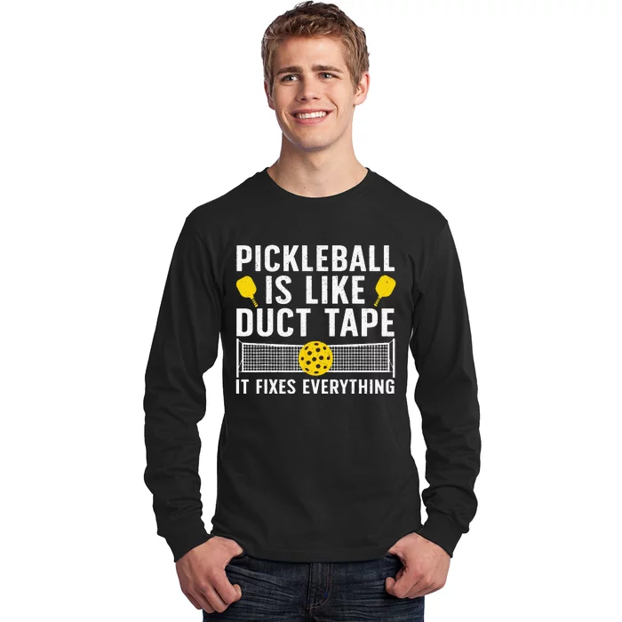 Cute Pickleball Design For  Paddle Sport Players Long Sleeve Shirt