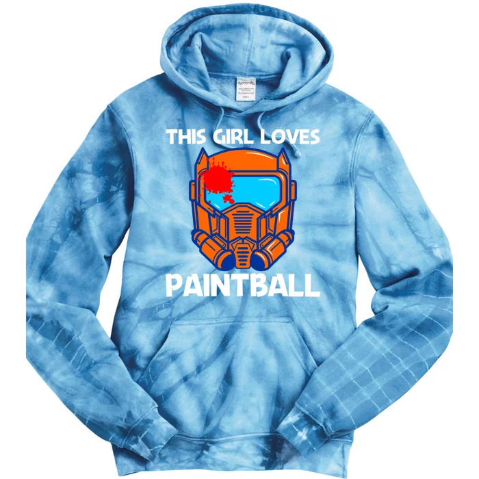 Cool Paintball Design Mom Air Weapon Splatter Game Cool Gift Tie Dye Hoodie