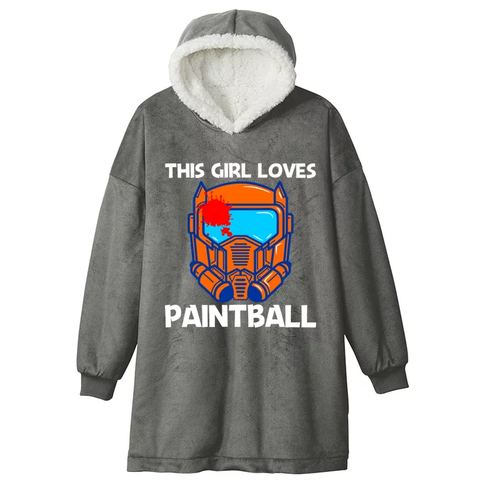 Cool Paintball Design Mom Air Weapon Splatter Game Cool Gift Hooded Wearable Blanket