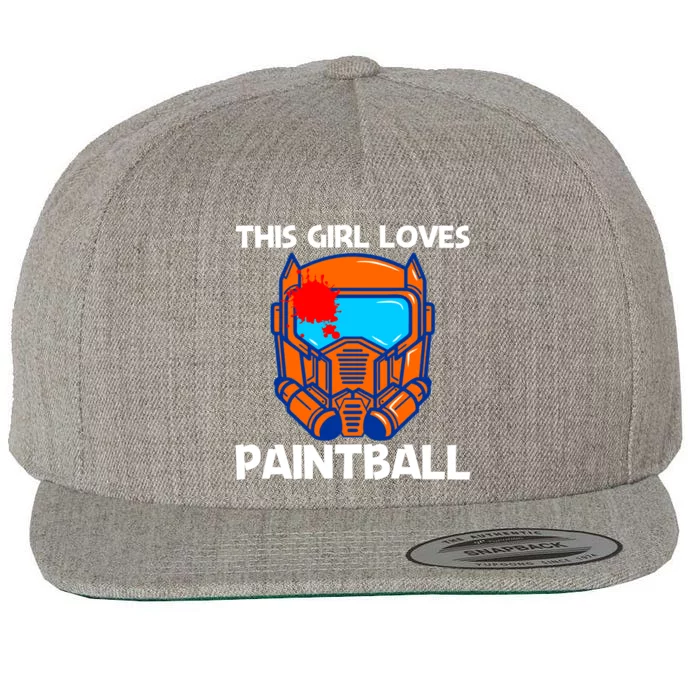 Cool Paintball Design Mom Air Weapon Splatter Game Cool Gift Wool Snapback Cap