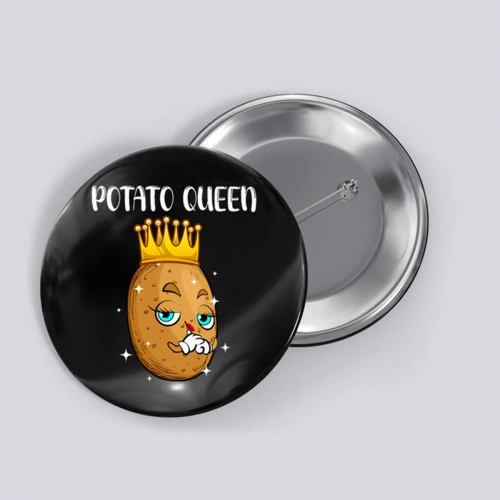 Cute Potato Design Vegetable Potato Lovers Button