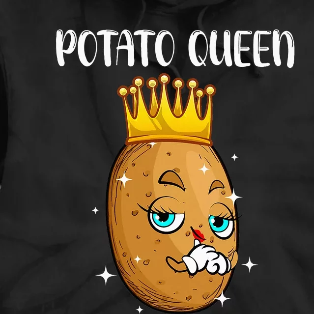 Cute Potato Design Vegetable Potato Lovers Tie Dye Hoodie