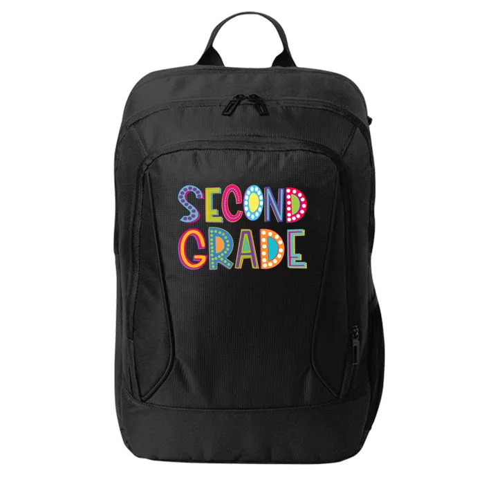 Cute Polka Dot Second Grade 2nd Grade School Teacher City Backpack