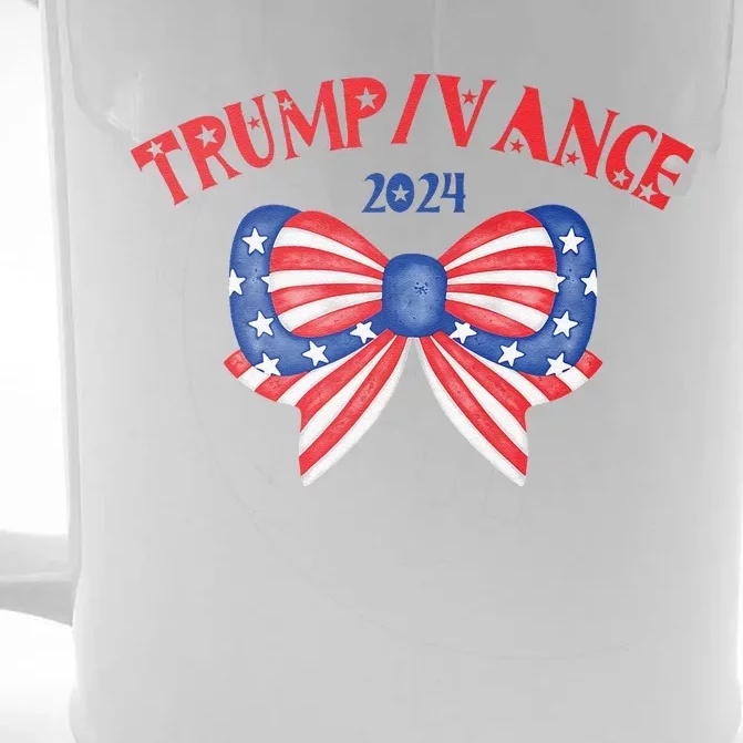 Coquette President Donald Trump & Jd Vance 2024 Usa Front & Back Beer Stein