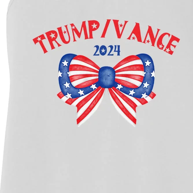 Coquette President Donald Trump & Jd Vance 2024 Usa Women's Racerback Tank