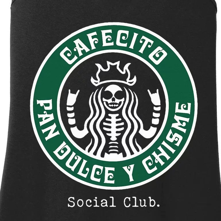 Cafecito Pan Dulce Y Chisme Mexicana Social Club Ladies Essential Tank