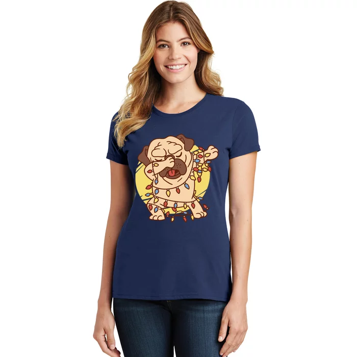 Christmas Pug Dab Women's T-Shirt