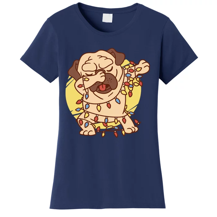 Christmas Pug Dab Women's T-Shirt