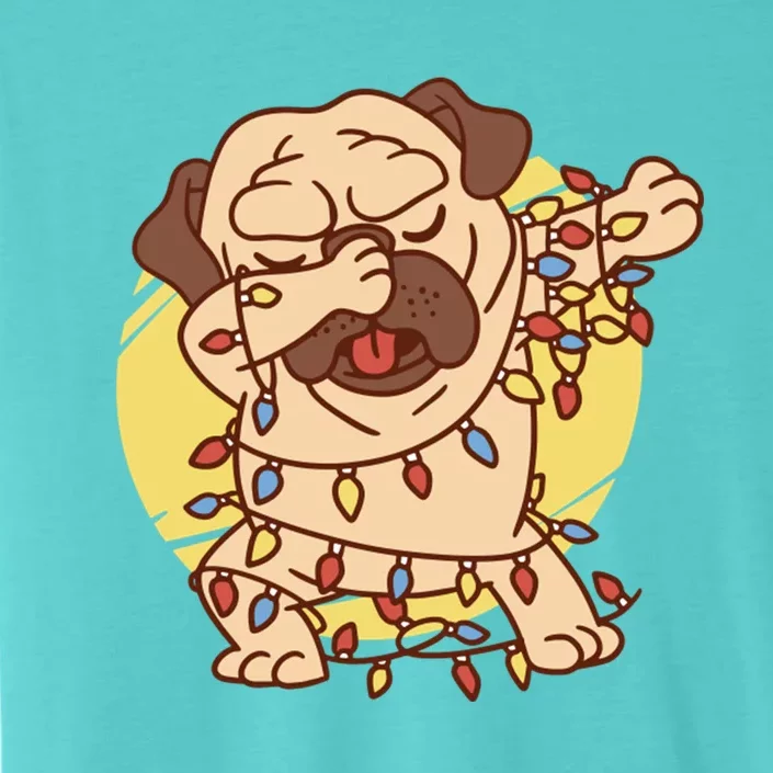 Christmas Pug Dab ChromaSoft Performance T-Shirt