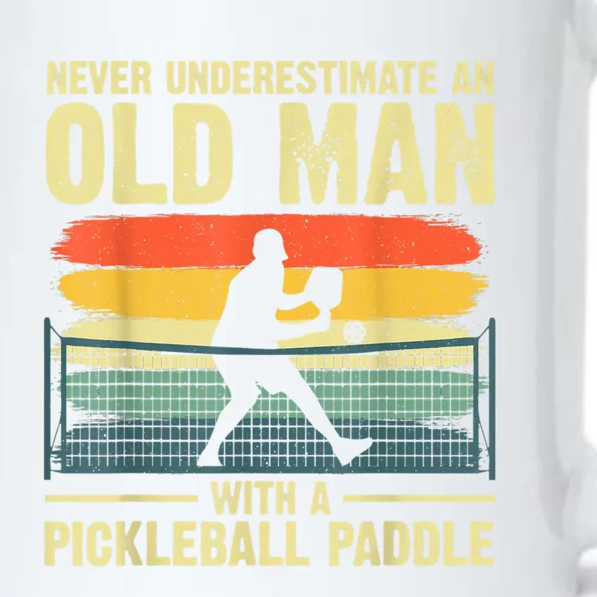 Cool Pickleball Design For Men Grandpa Pickleball Player Black Color Changing Mug