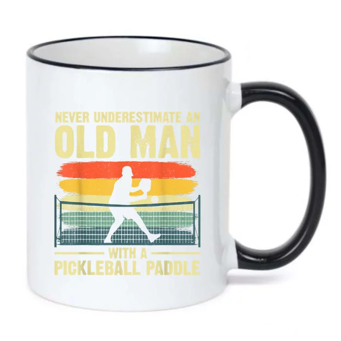 Cool Pickleball Design For Men Grandpa Pickleball Player Black Color Changing Mug