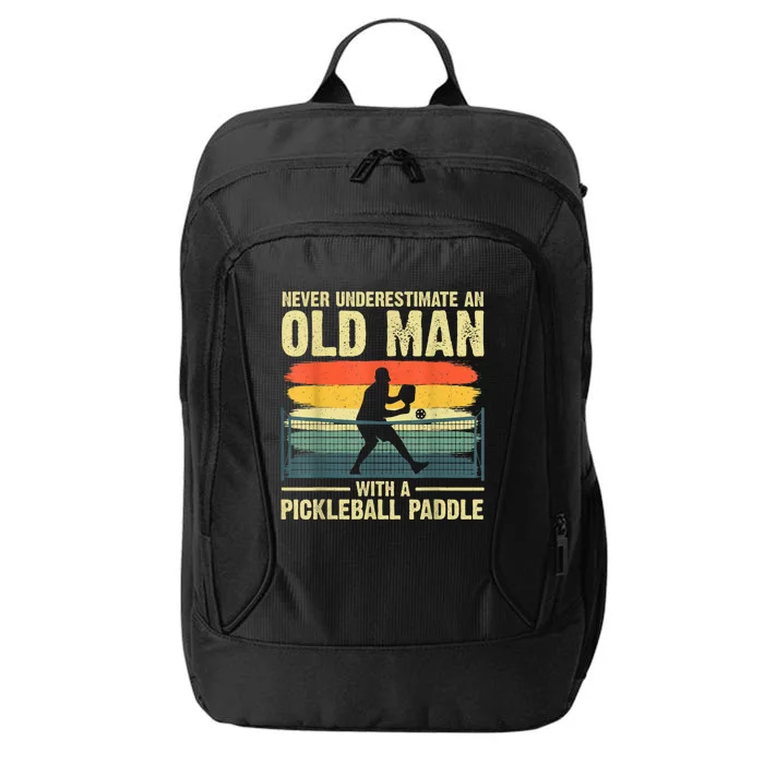 Cool Pickleball Design For Men Grandpa Pickleball Player City Backpack