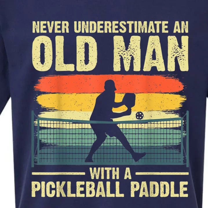 Cool Pickleball Design For Men Grandpa Pickleball Player Sueded Cloud Jersey T-Shirt