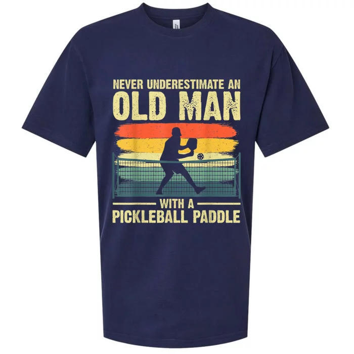 Cool Pickleball Design For Men Grandpa Pickleball Player Sueded Cloud Jersey T-Shirt