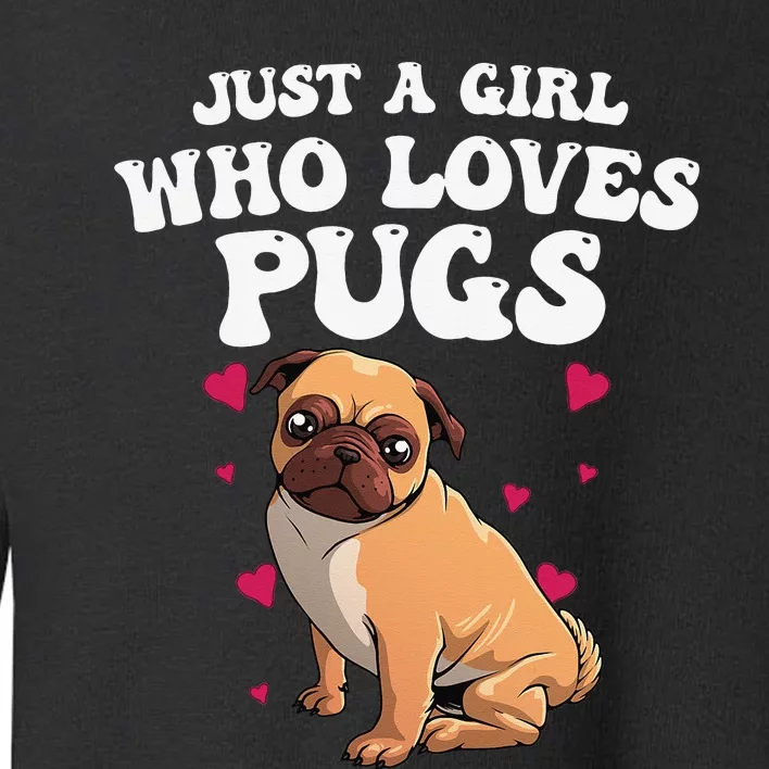 Cute Pug Designs For  Pet Dog Puppy Animal Pun Toddler Sweatshirt