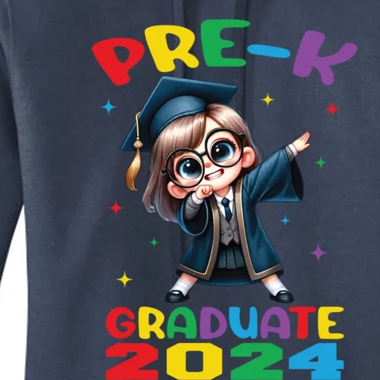 Cute Prek Dabbing Graduate Last Time Of School Funny Gift Women's Pullover Hoodie