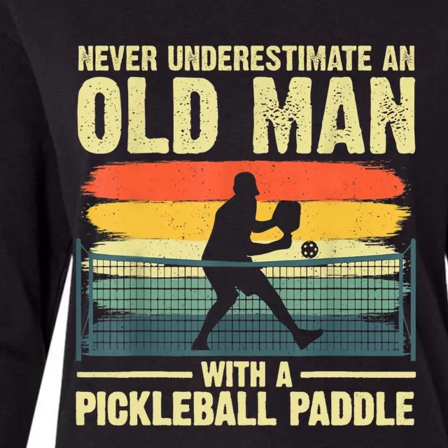 Cool Pickleball Design For Men Grandpa Pickleball Player Womens Cotton Relaxed Long Sleeve T-Shirt