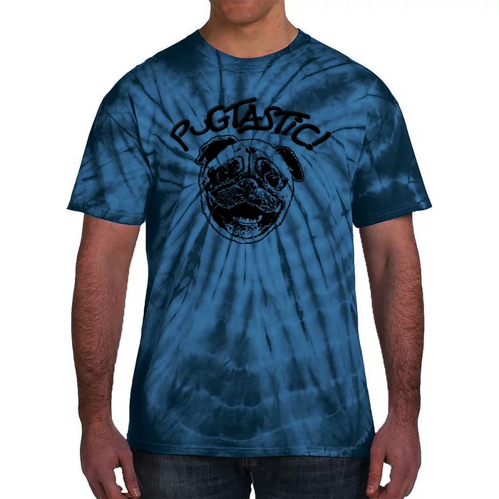 Cute Pug Drawing Pugtastic Tie-Dye T-Shirt