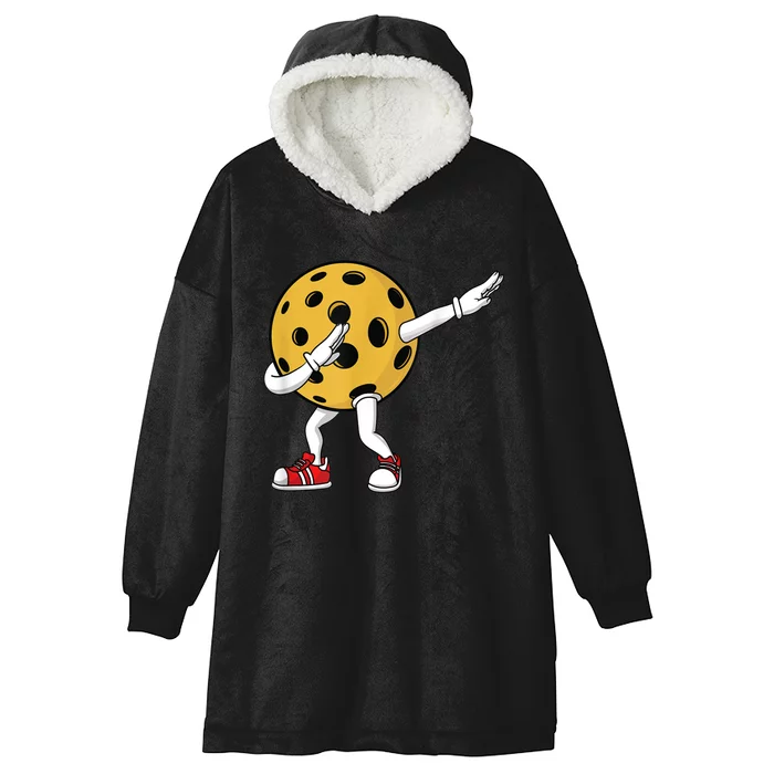 Cute Pickleball Design For Men Women Dab Pickleball Player Hooded Wearable Blanket