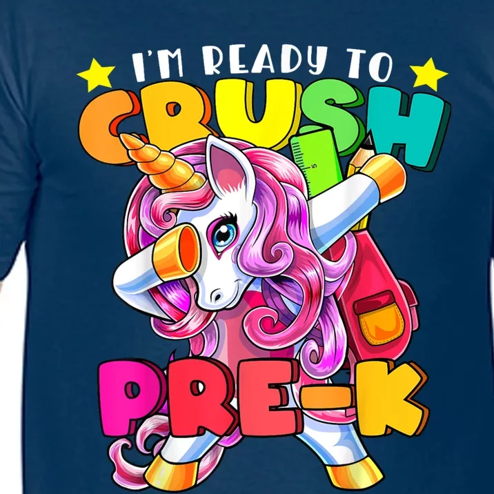 Crush PreK Dabbing Unicorn Back To School Girl Comfort Colors T-Shirt