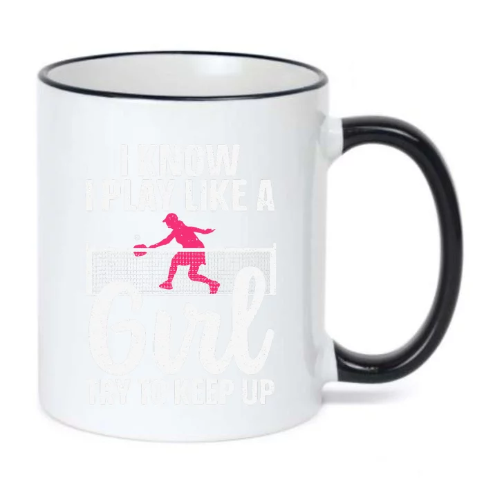 Cool Pickleball Design Pickleball Player Black Color Changing Mug