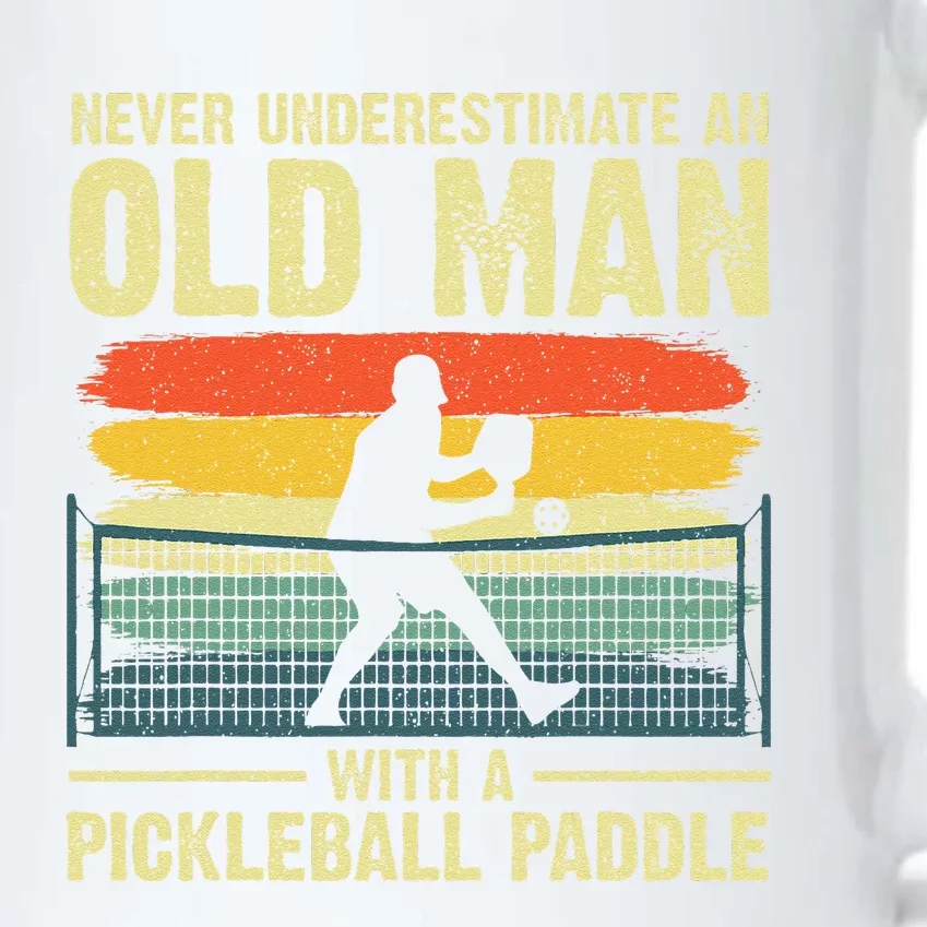 Cool Pickleball Design Grandpa Pickleball Player Black Color Changing Mug