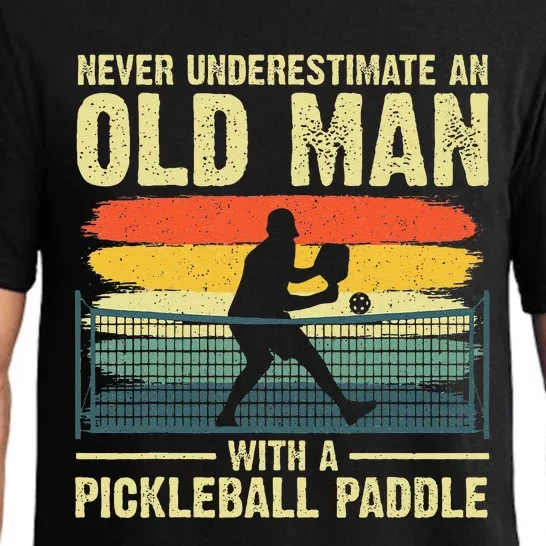 Cool Pickleball Design Grandpa Pickleball Player Pajama Set