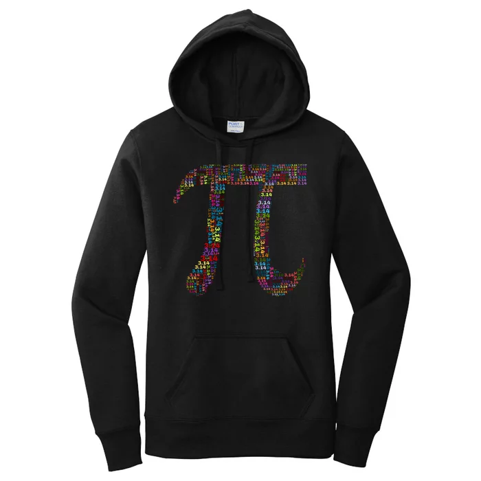 Colorful Pi Date Math Women's Pullover Hoodie