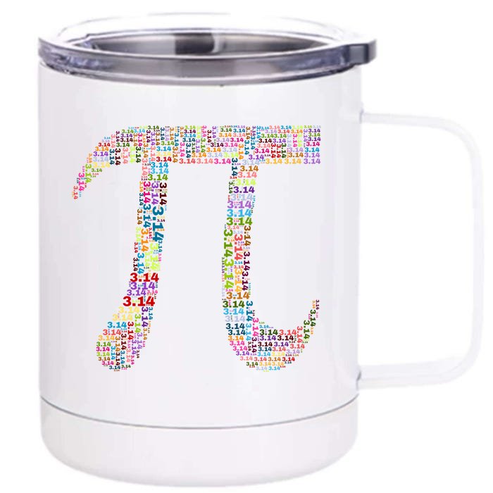 Colorful Pi Date Math Front & Back 12oz Stainless Steel Tumbler Cup