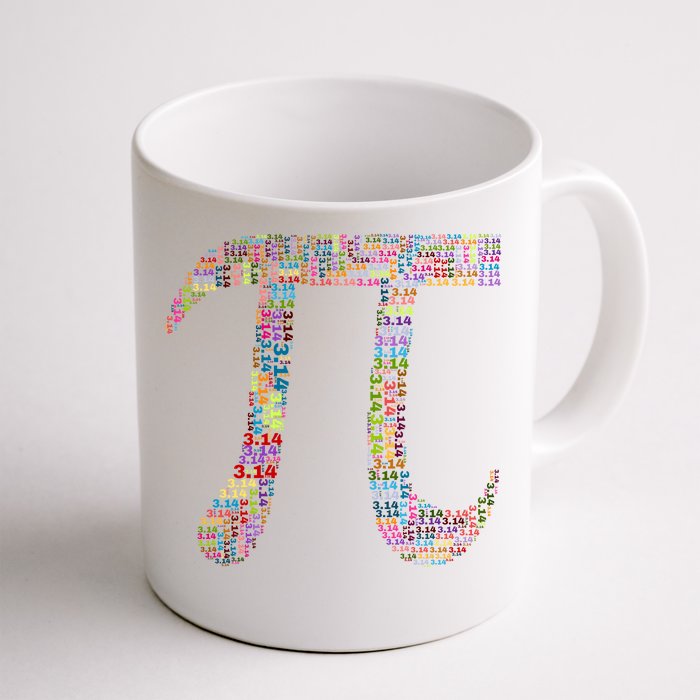 Colorful Pi Date Math Front & Back Coffee Mug