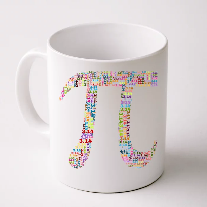 Colorful Pi Date Math Front & Back Coffee Mug