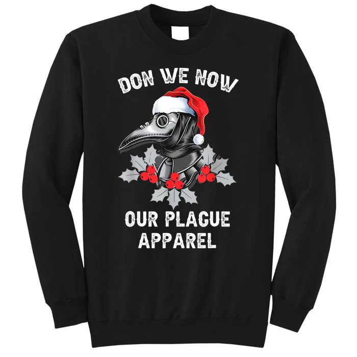 Christmas Plague Doctor Mask Don We Now Our Plague Apparel Sweatshirt