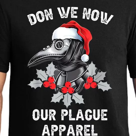 Christmas Plague Doctor Mask Don We Now Our Plague Apparel Pajama Set