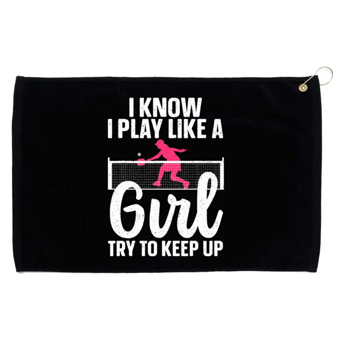 Cool Pickleball Design For  Pickleball Player Grommeted Golf Towel