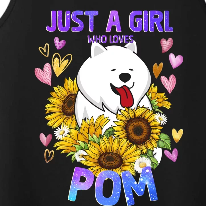 Cute Pomeranian Dog Loving Puppy Lover Gift Performance Tank