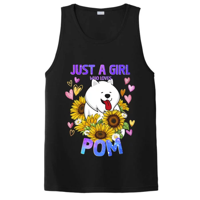 Cute Pomeranian Dog Loving Puppy Lover Gift Performance Tank