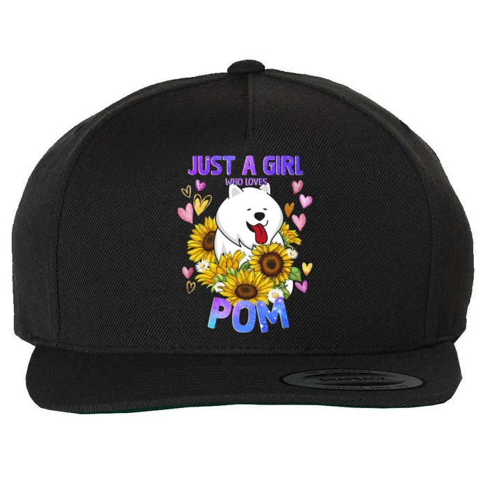 Cute Pomeranian Dog Loving Puppy Lover Gift Wool Snapback Cap