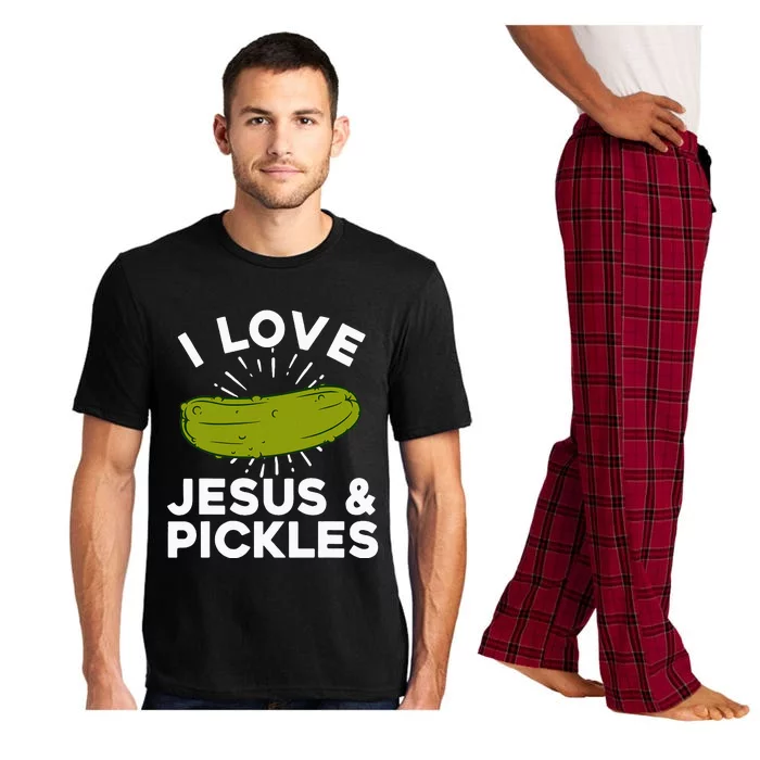 Cute Pickle Design Jesus Pickle Lovers Pajama Set