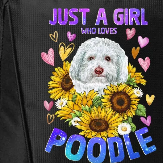 Cute Poodle Dog Loving Puppy Lover Cute Gift City Backpack