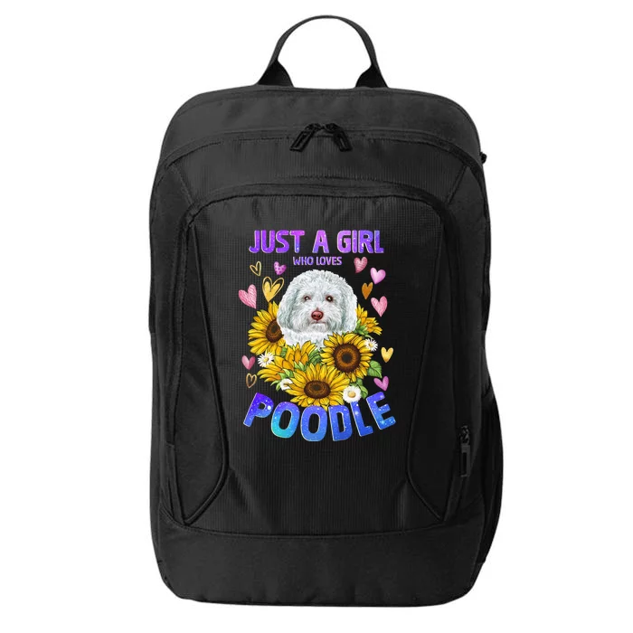 Cute Poodle Dog Loving Puppy Lover Cute Gift City Backpack