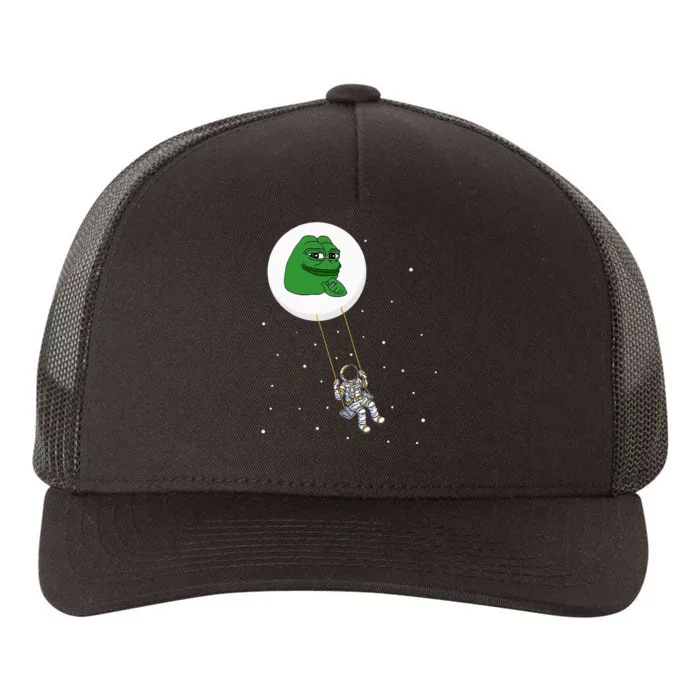 Crypto Pepe Design For Pepe Crypto And Pepe Coin Yupoong Adult 5-Panel Trucker Hat