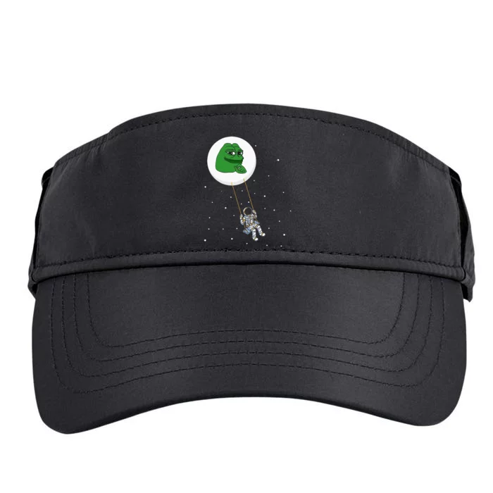 Crypto Pepe Design For Pepe Crypto And Pepe Coin Adult Drive Performance Visor