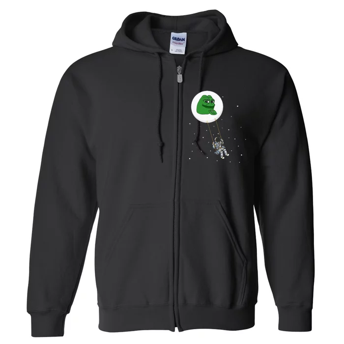 Crypto Pepe Design For Pepe Crypto And Pepe Coin Full Zip Hoodie