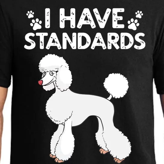 Cute Poodle Design For Men Women Standard Poodle Dog Lovers Pajama Set