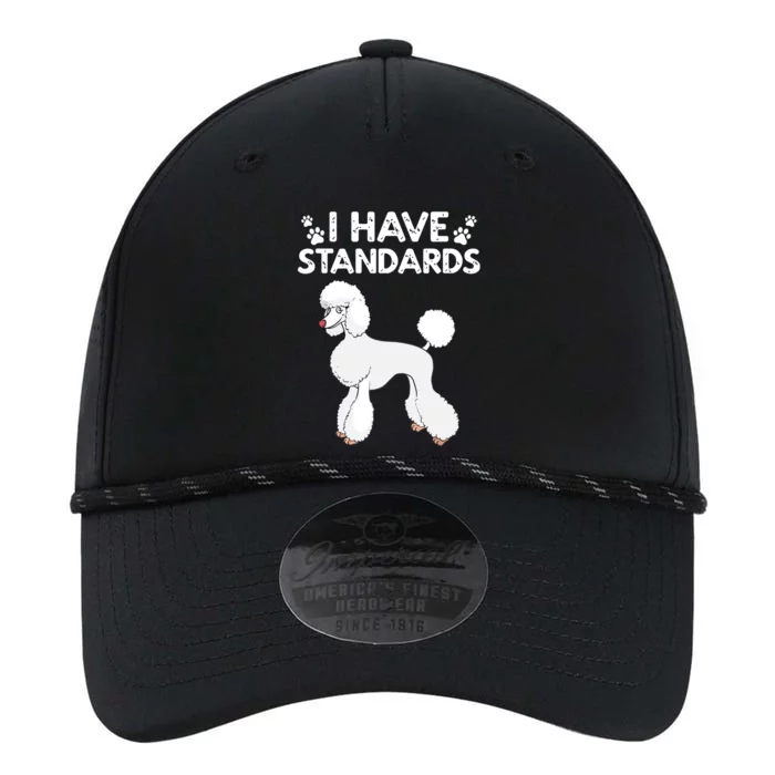 Cute Poodle Design For Men Women Standard Poodle Dog Lovers Performance The Dyno Cap