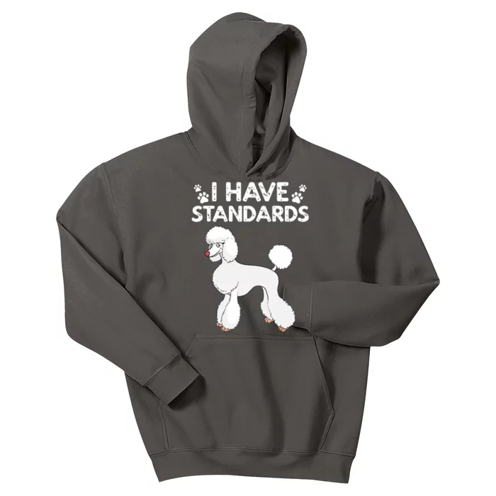 Cute Poodle Design For Men Women Standard Poodle Dog Lovers Kids Hoodie