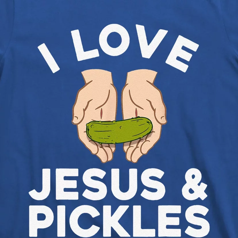 Cute Pickle Design For Jesus Pickle Lovers Gift T-Shirt