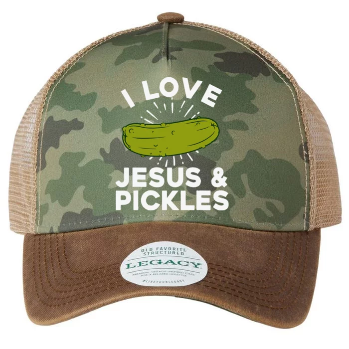 Cute Pickle Design For Jesus Pickle Lovers Legacy Tie Dye Trucker Hat